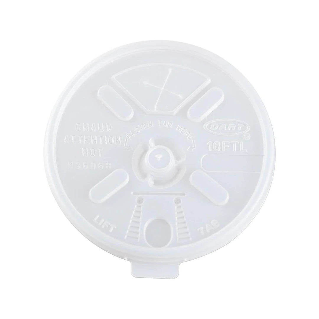 Dart 16FTLS Lift N' Lock Cup Lids — 1,000/Case