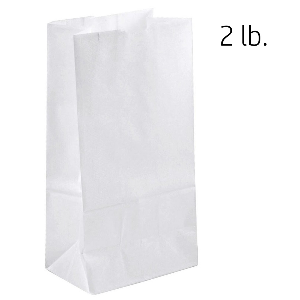 Duro #2 White Paper Bags — 500/Case