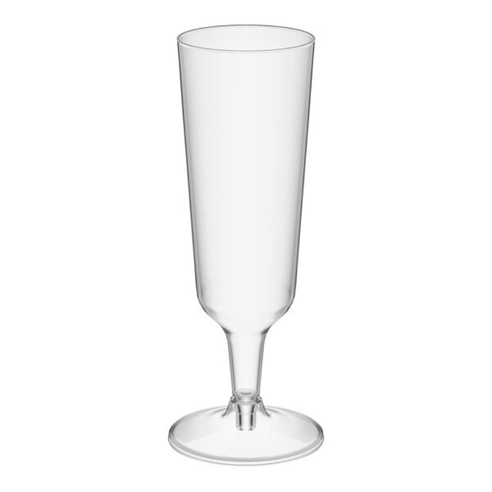 6 oz Clear 2-Piece Champagne Flutes — 120/Pack