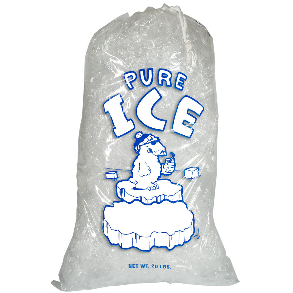 20 lb Drawstring Ice Bags