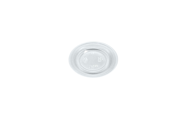 1.5–2 oz Clear PET Portion Cup Lids — 2,500/Case