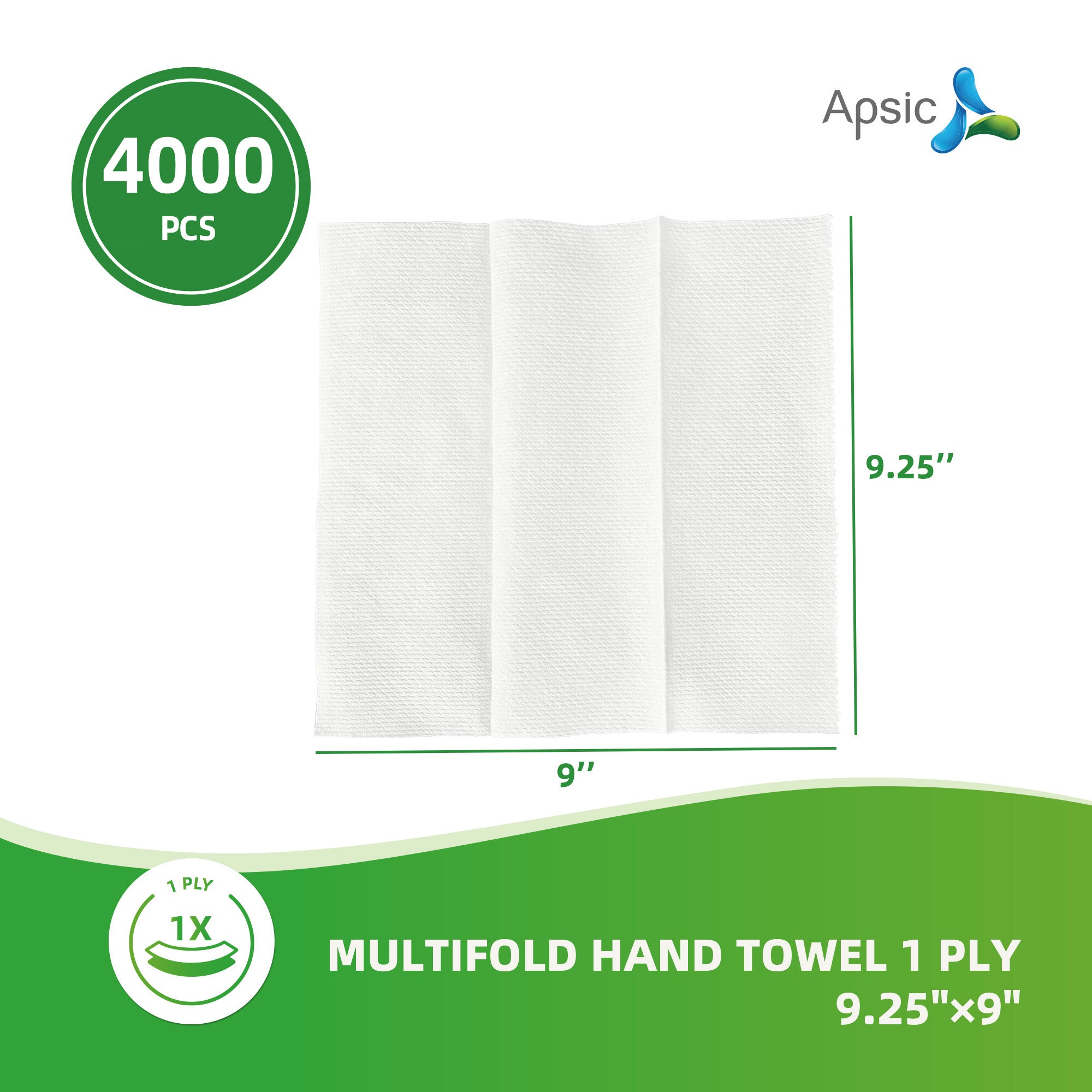 White Multifold Paper Towels — 4,000/Case