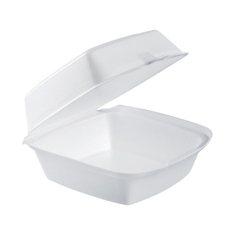 6" x 5" White Foam Takeout Containers — 500/Case