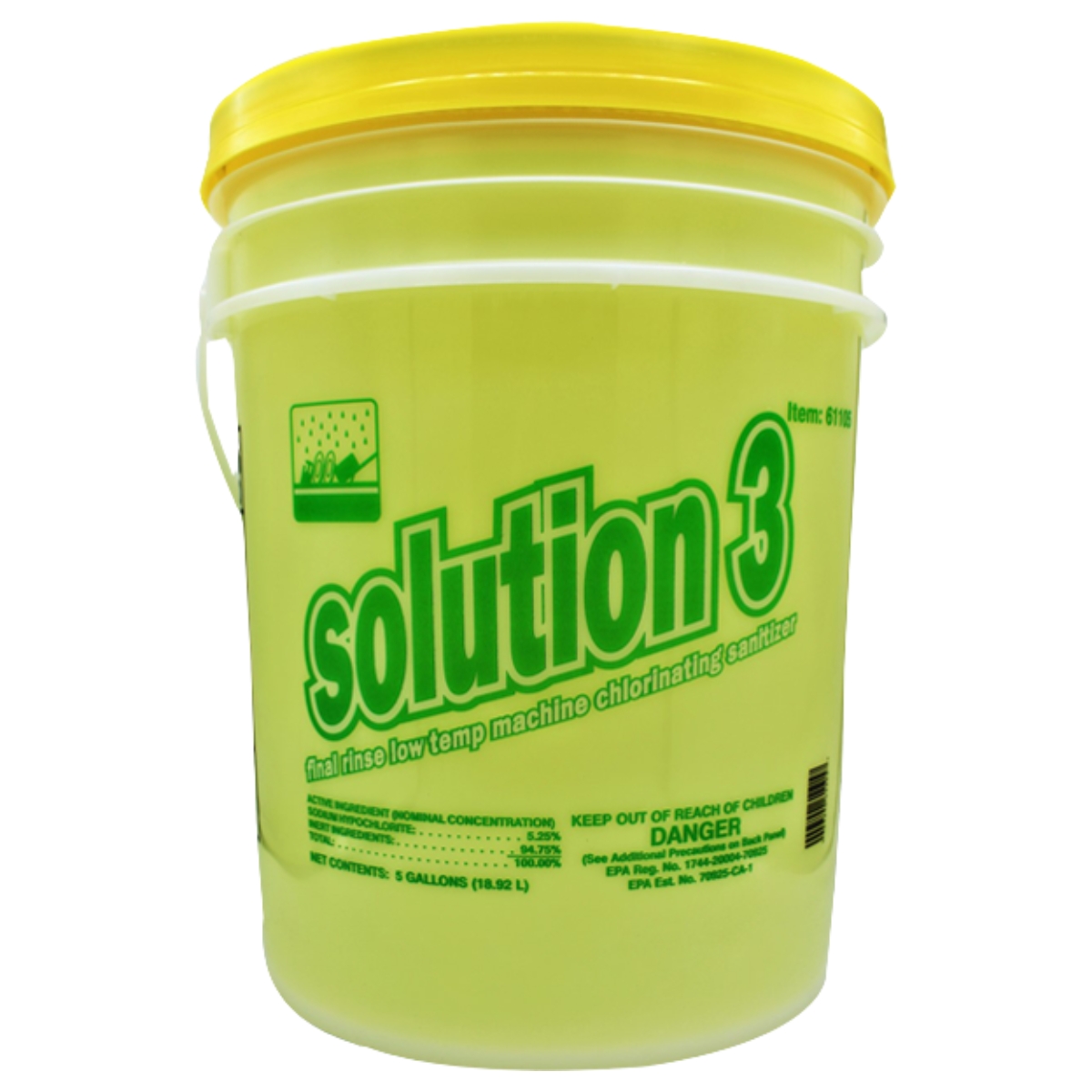 5 gal Yellow Premium Machine Dishwashing Sanitizer