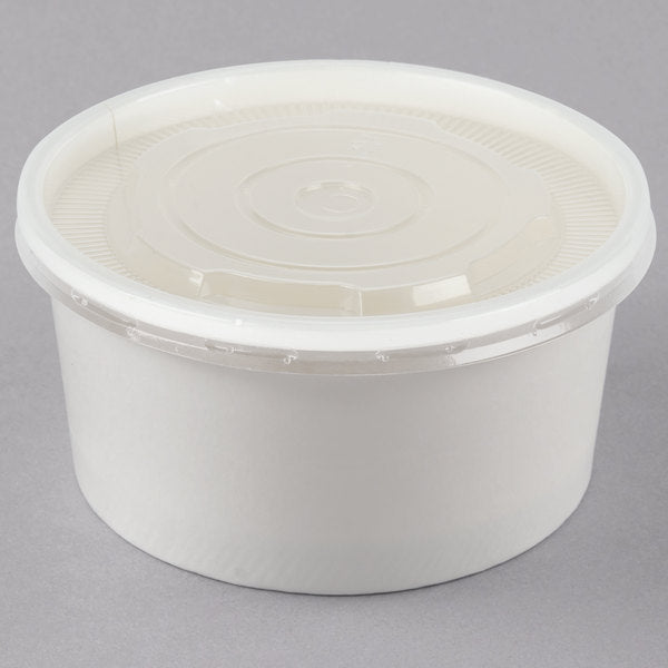 12–16 oz Clear Food Cup Lids (112 mm) — 1,000/Case