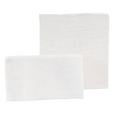 White 2-Ply Interfold Dispenser Napkins — 6,000/Case